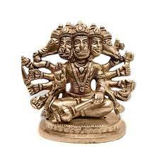 Pure Brass Panch Mukhi Hanuman